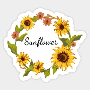 Beautiful Sunflower Sticker